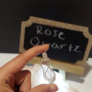 Light pink rose quartz